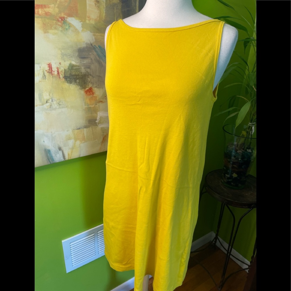 Bright yellow dress